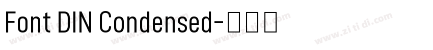 Font DIN Condensed字体转换